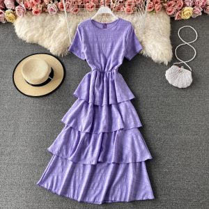Lady's summer fashion long dress