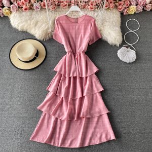 Lady's summer fashion long dress